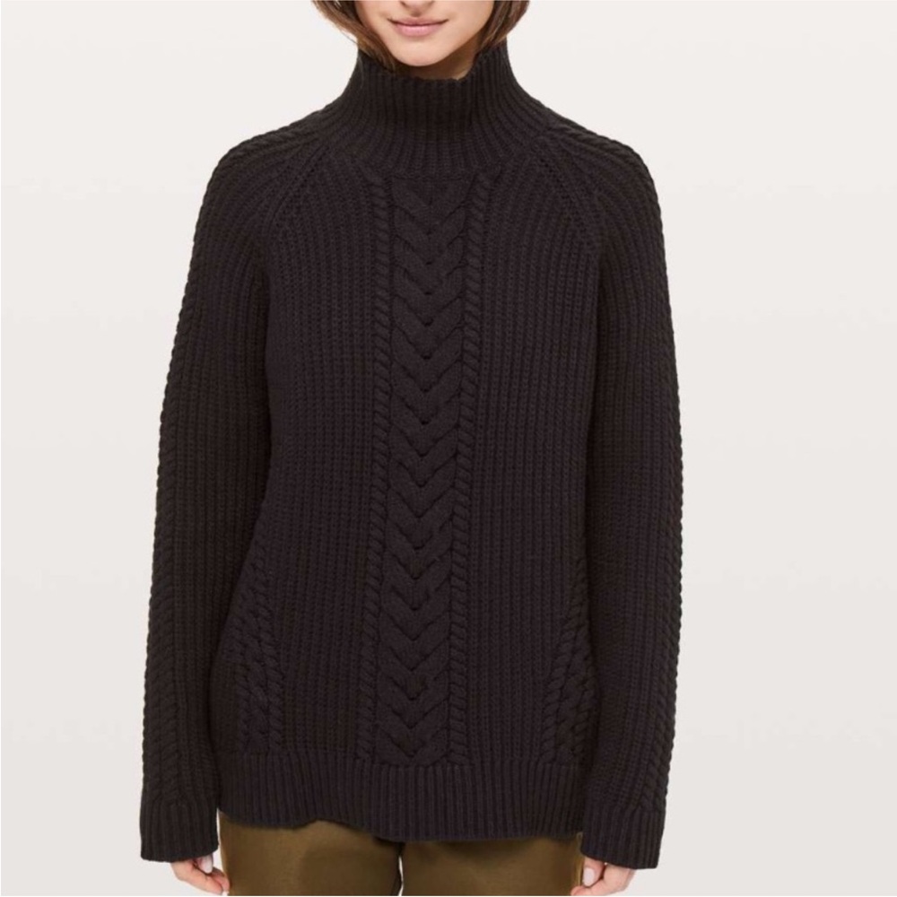 lululemon athletica Black Turtleneck Sweater